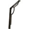 Ekena Millwork Maria Wrought Iron Bracket, (Single center brace), Antiqued Warm Silver 1 1/2"W x 12"D x 15"H BKTM01X12X15SMAAWS - alternate 1